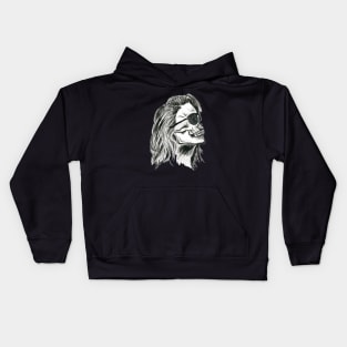 Fun in the Sun Skeleton Lady Kids Hoodie